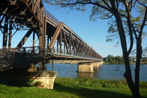 Grafton's bendy bridge